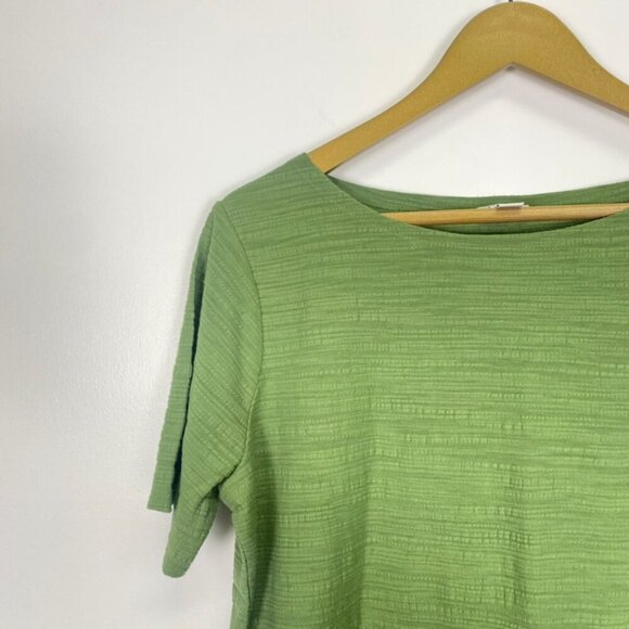 J. Crew Green Textured Short Sleeve Top - Picture 8 of 10